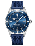 Breitling Superocean Heritage II B20 44mm Blue Dial Blue Rubber Strap Mens Watch - AB2030161C1S1
