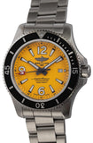 Breitling Superocean II Automatic 44mm Yellow Dial Silver Steel Strap Watch for Men - A17367021I1A1