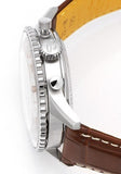 Breitling Navitimer B01 Chronograph 41 White Dial Brown Leather Strap Watch for Men - AB0139211G1P1