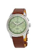 Breitling Premier B09 Chronograph 40 Green Dial Brown Leather Strap Watch for Men - AB0930D31L1P1