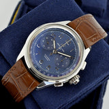 Breitling Premier B15 Duograph 42 Blue Dial Brown Leather Strap Watch for Men - AB1510171C1P1