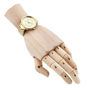 Tory Burch Reva Gold Dial Gold Steel Strap Watch for Women - TBW4025