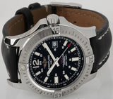 Breitling Colt Automatic 44mm Black Dial Leather Strap Mens Watch - A1738811/BD44/435X