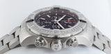 Breitling Super Avenger Chronograph 48 Black Dial Silver Steel Strap Watch for Men - A13375101B1A1