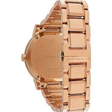 Burberry The City Grey Dial Rose Gold Steel Strap Watch for Men - BU9353