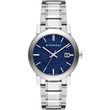 Burberry The City Blue Dial Silver Steel Strap Watch for Men - BU9031