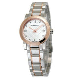 Burberry The City Silver Dial Two Tone Steel Strap Watch for Women - BU9214