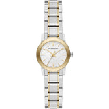 Burberry The City Silver Dial Two Tone Steel Strap Watch for Women - BU9217