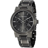 Burberry The City Black Dial Black Steel Strap Watch for Men - BU9902