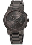 Burberry The City Grey Dial Gunmetal Grey Steel Strap Watch for Men - BU9354