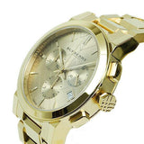 Burberry The City Gold Dial Gold Steel Strap Watch for Women - BU9753