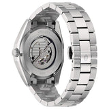 Bulova BVA Dual Aperture Black Dial Silver Steel Strap Watch for Men - 96A119