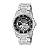Bulova BVA Dual Aperture Black Dial Silver Steel Strap Watch for Men - 96A119