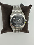 Bulova Classic Collection Multifunction Grey Dial Silver Steel Strap Watch for Men - 96C148