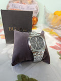 Bulova Classic Collection Multifunction Grey Dial Silver Steel Strap Watch for Men - 96C148