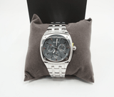 Bulova Classic Collection Multifunction Grey Dial Silver Steel Strap Watch for Men - 96C148