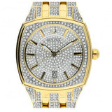 Bulova Phantom Crystal Silver Dial Two Tone Steel Strap Watch for Men - 98B323