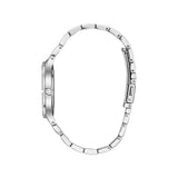 Bulova Crystal Collection Mother of Pearl Dial Silver Steel Strap Watch for Women - 96L263