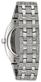 Bulova Crystal Collection Phantom Silver Dial Silver Steel Strap Watch for Men - 96C002