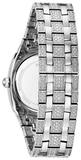 Bulova Crystal Collection Phantom Silver Dial Silver Steel Strap Watch for Men - 96C002