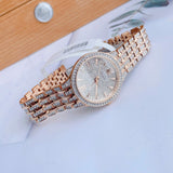 Bulova Crystal Collection Silver Crystals Dial Two Tone Steel Strap Watch for Women - 98L235