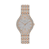 Bulova Crystal Collection Silver Crystals Dial Two Tone Steel Strap Watch for Women - 98L235