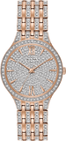 Bulova Crystal Collection Silver Crystals Dial Two Tone Steel Strap Watch for Women - 98L235