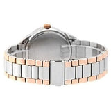 Bulova Crystal Collection Silver Dial Two Tone Steel Strap Watch for Women - 98N100