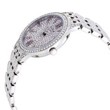 Bulova Crystal Collection Silver Dial Silver Steel Strap Watch for Women - 96L243