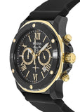 Bulova Marine Star Chronograph Black Dial Black Rubber Strap Watch for Men - 98B278