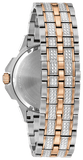Bulova Octova Crystal Silver Dial Two Tone Steel Strap Watch for Men - 98C133