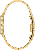 Bulova Phantom White Dial with Swarovski Baguettes Rose Gold Steel Strap Watch for Women - 98L268