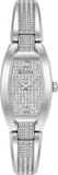 Bulova Crystal Collection Silver Dial Silver Steel Strap Watch for Women - 96L235