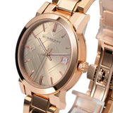 Burberry The City Rose Gold Dial Rose Gold Steel Strap Watch for Women - BU9034