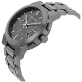 Burberry The City Grey Dial Gunmetal Grey Steel Strap Watch for Men - BU9354