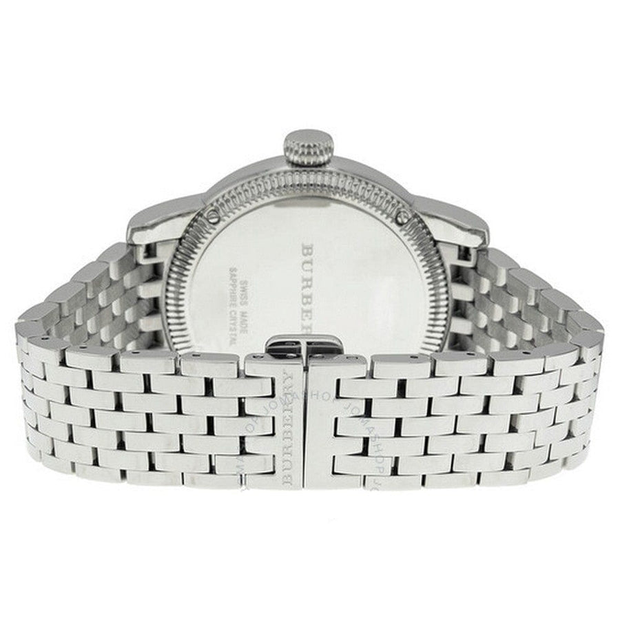 Burberry Analog White Dial Silver Steel Strap Watch for Women - BU7838