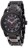 Burberry Sport Chronograph Black Dial Black Steel Strap Watch for Men - BU7703