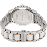 Burberry The City White Dial Two Tone Steel Strap Watch for Women - BU9006