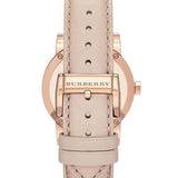 Burberry The City Beige Dial Brown Leather Strap Watch for Women - BU9014