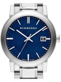 Burberry The City Blue Dial Silver Steel Strap Watch for Men - BU9031