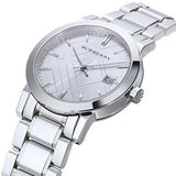 Burberry The City Silver Dial Silver Steel Strap Watch for Women - BU9035