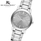 Burberry The City Silver Dial Silver Steel Strap Watch for Women - BU9035