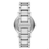 Burberry The City Pink Dial Silver Steel Strap Watch for Women - BU9124