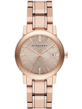 Burberry The City Diamonds Rose Gold Dial Rose Gold Steel Strap Watch for Women - BU9126