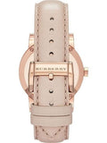 Burberry The City Diamonds Beige Dial Beige Leather Strap Watch for Women - BU9131