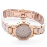 Burberry The City Nude Dial Rose Gold Steel Strap Watch for Women - BU9228