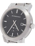 Burberry The City Black Dial Silver Steel Strap Watch for Men - BU9901