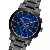 Burberry The City Navy Blue Dial Black Steel Strap Watch for Men - BU9365