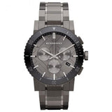 Burberry The City Grey Dial Gunmetal Grey Steel Strap Watch for Men - BU9381