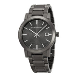 Burberry The City Grey Dial Gunmetal Steel Strap Watch for Men - BU9007